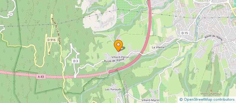 localisation de l'entreprise H.S.E  LA MOTTE-SERVOLEX