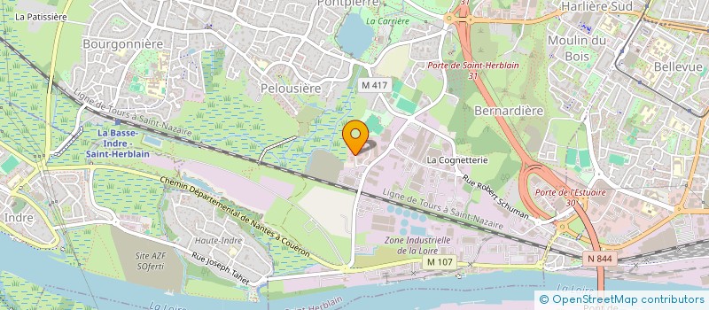 localisation de l'entreprise H.S.E à SAINT-HERBLAIN