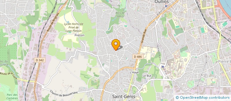 localisation de l'entreprise H S F  SAINT-GENIS-LAVAL