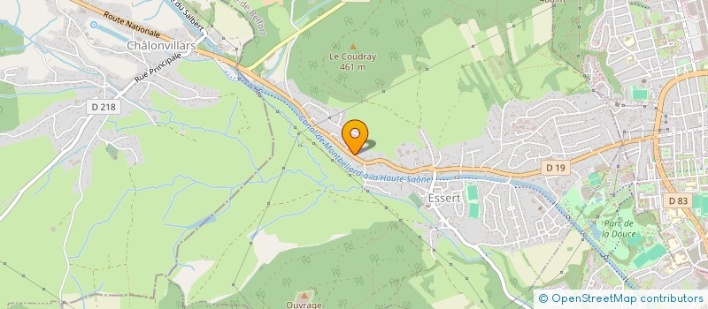 localisation de l'entreprise H.S.H  ESSERT