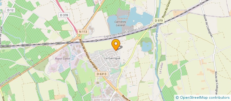 localisation de l'entreprise H.S.H.  AIMARGUES