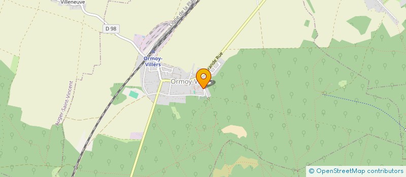 localisation de l'entreprise H.S.M  ORMOY-VILLERS