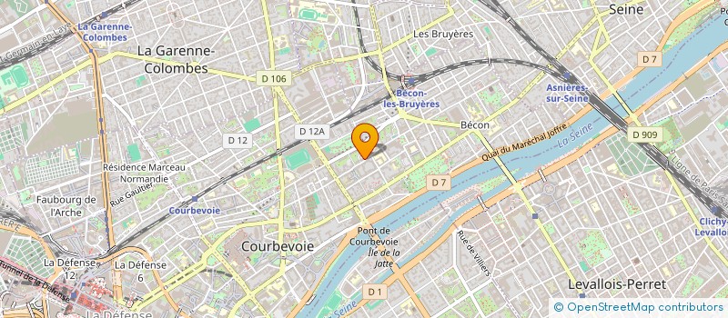 localisation de l'entreprise H.S.M IMMOBILIER  COURBEVOIE