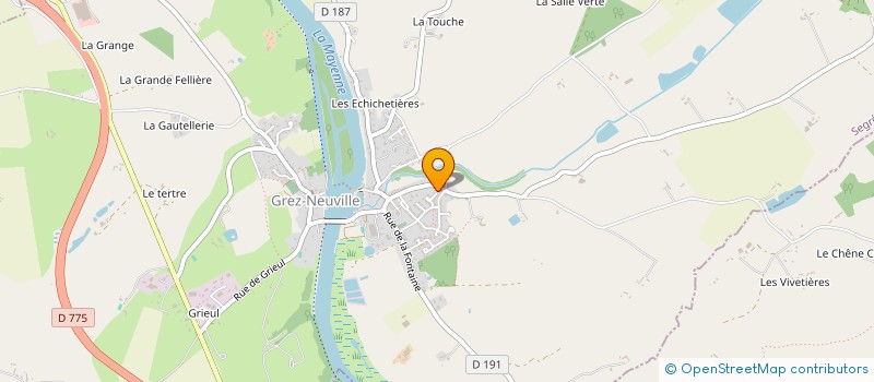 localisation de l'entreprise H S P  GREZ-NEUVILLE