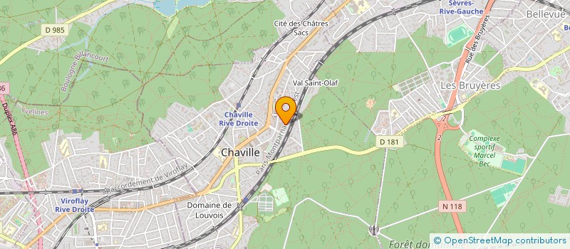 localisation de l'entreprise H.S.P.R à CHAVILLE