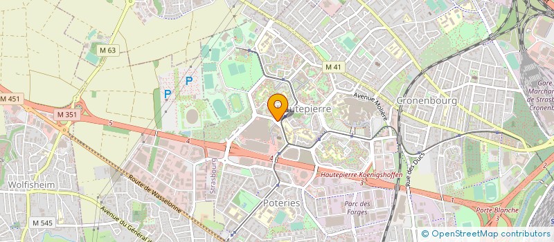 localisation de l'entreprise H.S.S. TRANSPORTS à STRASBOURG