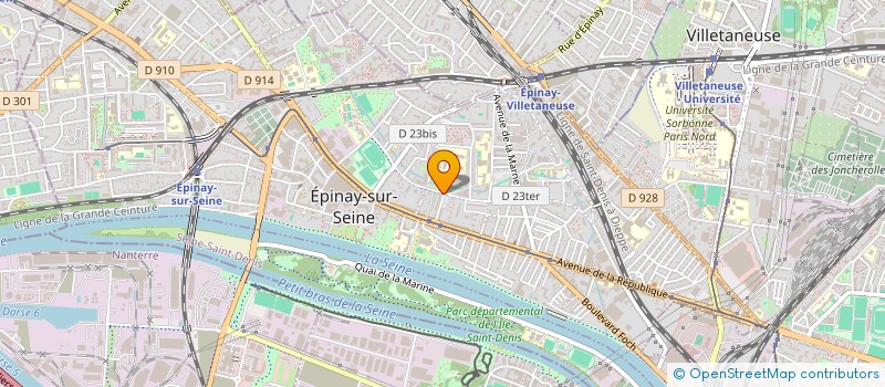 localisation de l'entreprise H.S.T à EPINAY-SUR-SEINE