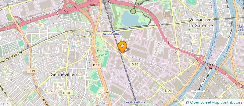localisation de l'entreprise H.S. TRADE à GENNEVILLIERS