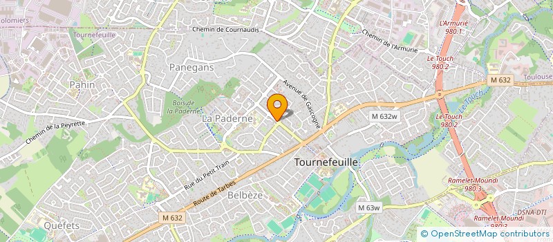 localisation de l'entreprise H.S.W  TOURNEFEUILLE