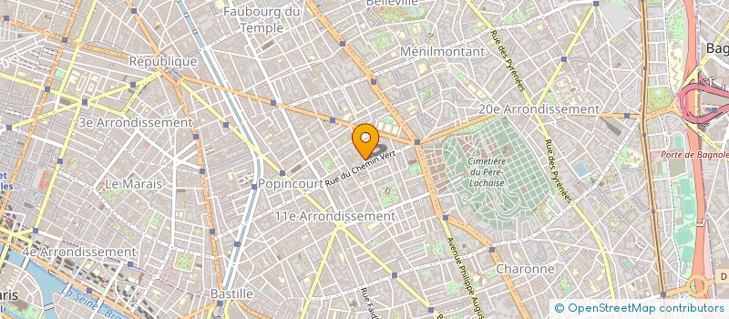 localisation de l'entreprise H.SERVICS à PARIS