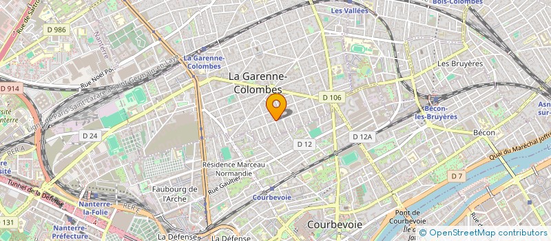 localisation de l'entreprise H SOLUTIONS à LA GARENNE-COLOMBES