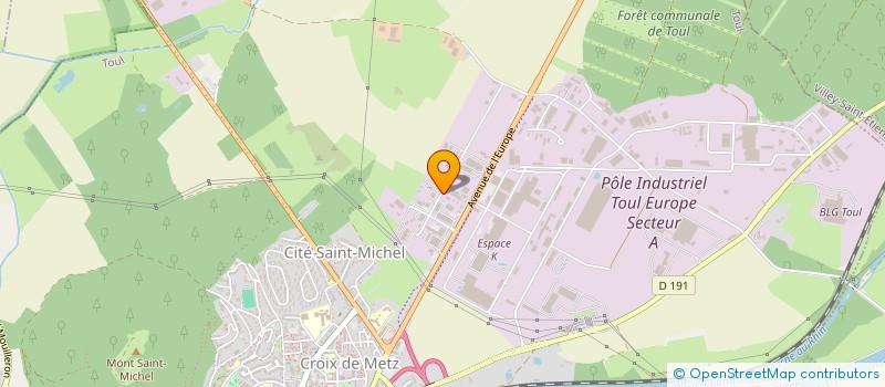 localisation de l'entreprise H.T.  TOUL