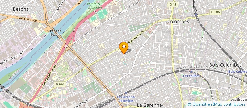 localisation de l'entreprise H.T.C.  COLOMBES