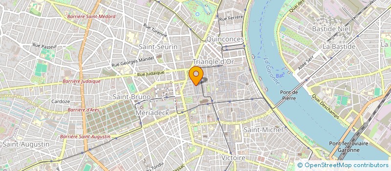 localisation de l'entreprise H.T.C.M.  BORDEAUX