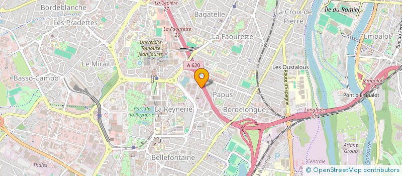 localisation de l'entreprise H.T.F à TOULOUSE