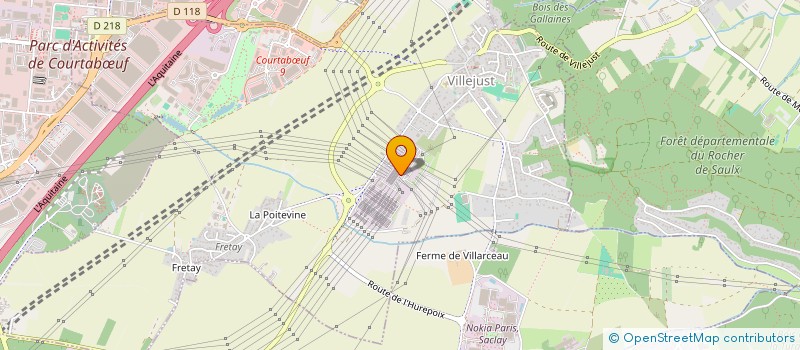 localisation de l'entreprise H.T.P. EST à VILLEBON-SUR-YVETTE