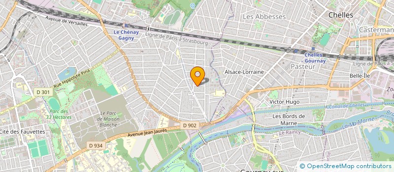 localisation de l'entreprise H.T.S AMENAGEMENT à GAGNY