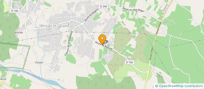 localisation de l'entreprise H.T.V.S.  BOISSET-ET-GAUJAC