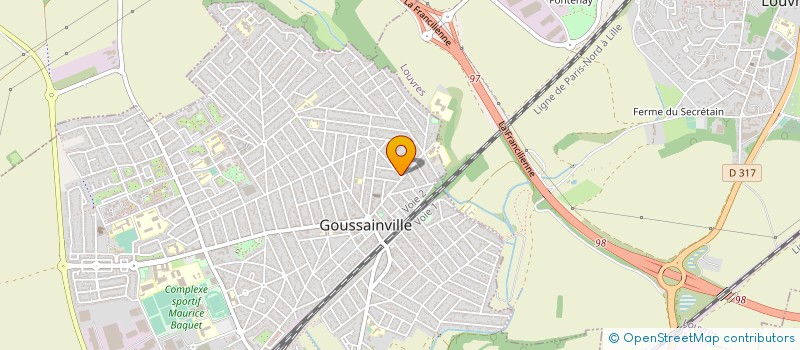 localisation de l'entreprise H TP 95 à GOUSSAINVILLE