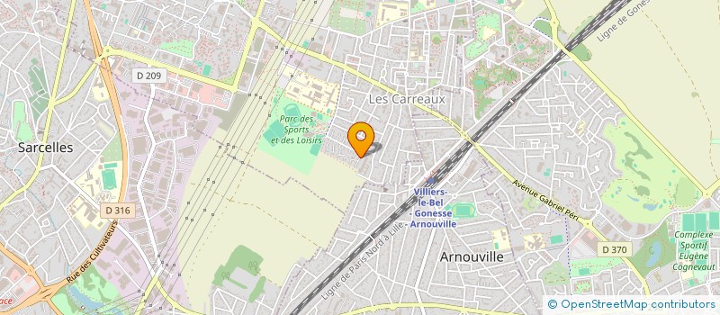 localisation de l'entreprise H-TRAITEUR  BONNEUIL-EN-FRANCE