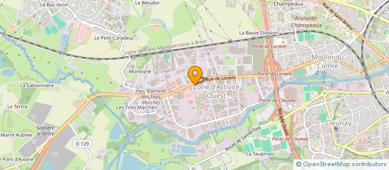 localisation de l'entreprise H TUBE DE BRETAGNE à RENNES