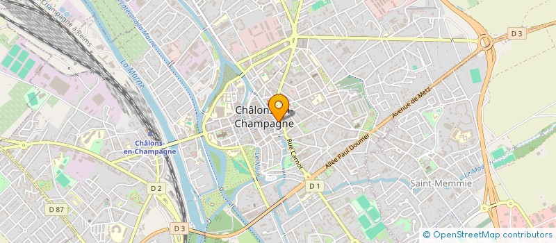 localisation de l'entreprise H.UNIVERS  CHALONS-EN-CHAMPAGNE