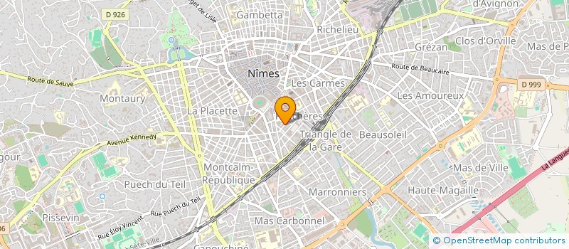 localisation de l'entreprise H & V  NIMES