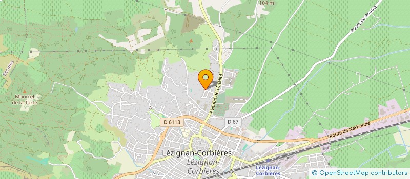 localisation de l'entreprise H & V ASSOCIES  LEZIGNAN-CORBIERES