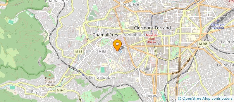 localisation de l'entreprise H V DIFFUSION à CHAMALIERES