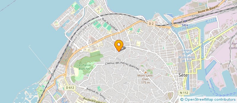 localisation de l'entreprise H&V IMMOBILIER HOLDING à SETE