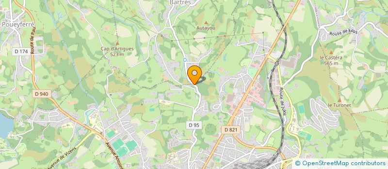 localisation de l'entreprise H.V INVEST  LOURDES