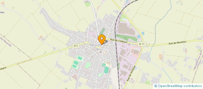 localisation de l'entreprise H.V.M à NEUVILLE-AUX-BOIS