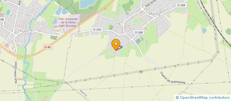 localisation de l'entreprise H.V.M.  MAING