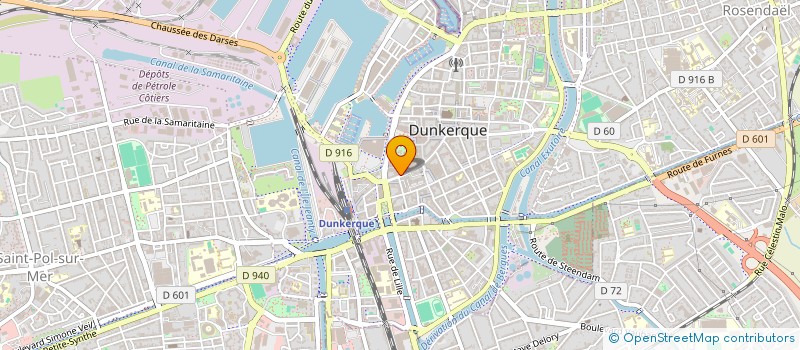 localisation de l'entreprise H&V MODE à DUNKERQUE