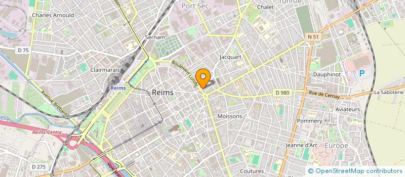 localisation de l'entreprise H V ORGANISATION à REIMS