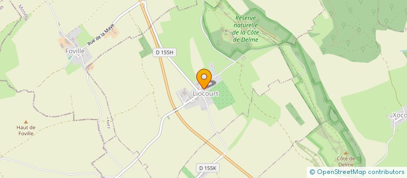 localisation de l'entreprise H.V.S.  LIOCOURT