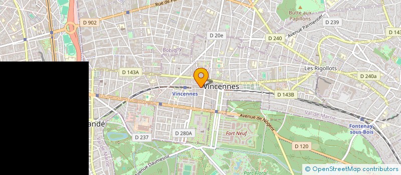 localisation de l'entreprise H. VINCENNES à VINCENNES