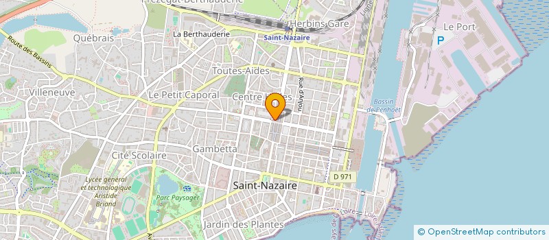 localisation de l'entreprise H VISION à SAINT-NAZAIRE