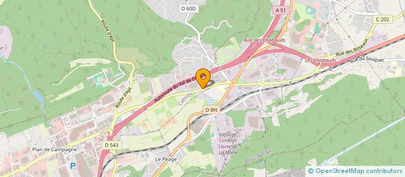 localisation de l'entreprise H.W à CABRIES