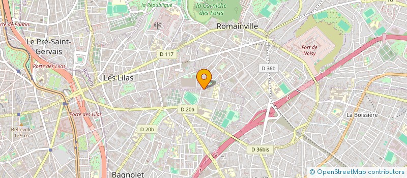 localisation de l'entreprise H.Y à BAGNOLET