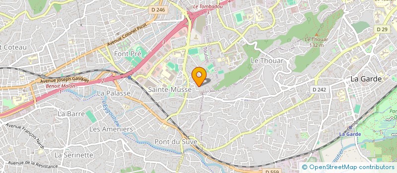 localisation de l'entreprise H.Y.A  TOULON