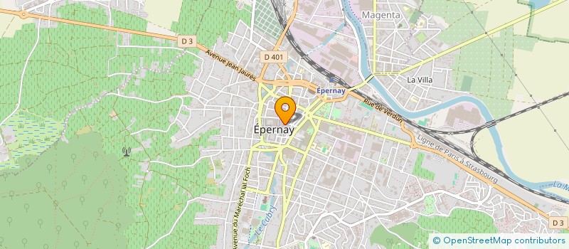 localisation de l'entreprise H & Y FDC à EPERNAY