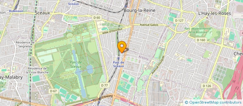 localisation de l'entreprise H.Y.L. HOLDING  SCEAUX