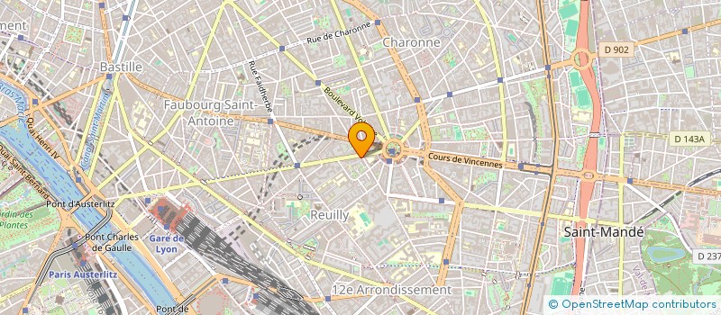 localisation de l'entreprise H.Y.M INVEST  PARIS