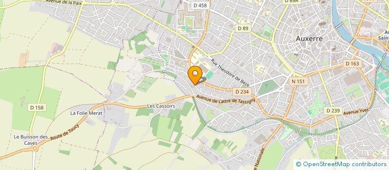 localisation de l'entreprise H&Z à AUXERRE