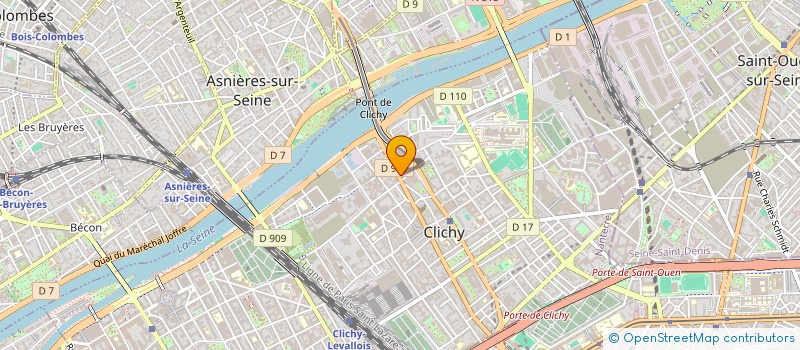 localisation de l'entreprise H0 TRANSPORT à CLICHY