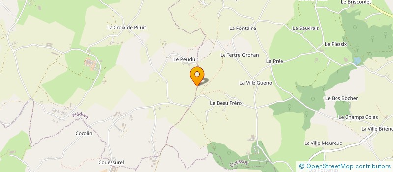 localisation de l'entreprise H1  PLEDRAN