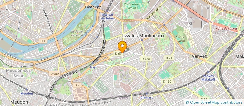 localisation de l'entreprise H105 à ISSY-LES-MOULINEAUX