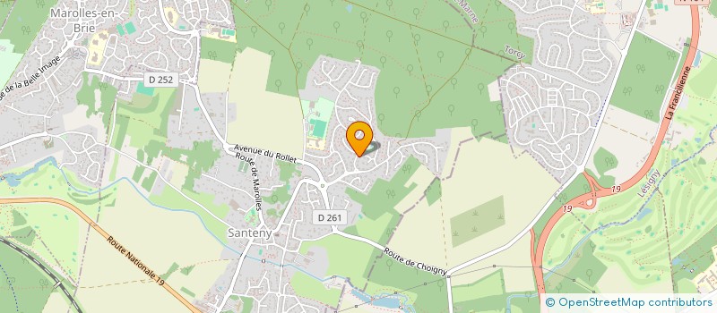 localisation de l'entreprise H1435 SCI  SANTENY