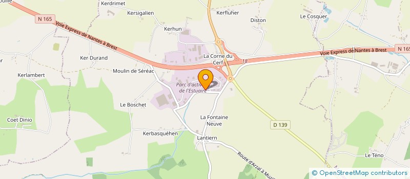 localisation de l'entreprise H2 à ARZAL